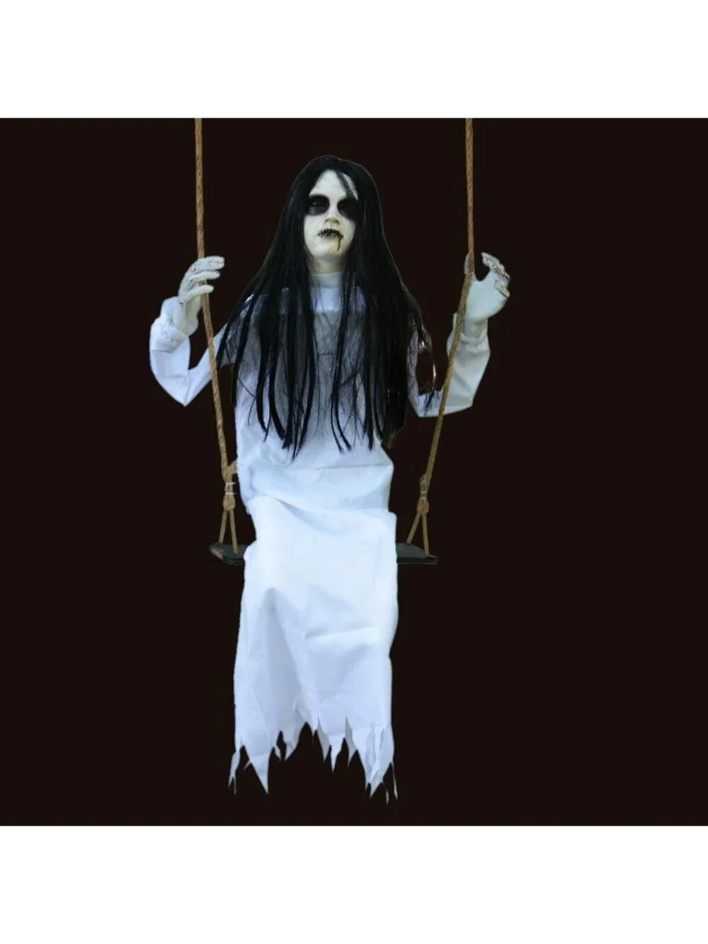 Creepy Hanging Ghost Girl Decorations for Halloween - Scary Indoor & Outdoor